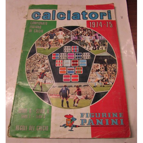 Album di figurine calcio Panini anno 74-75 completo