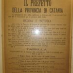 Editto di Catania anno 1894 dichiarazione delle date di disarmo dei vari comuni della Sicilia dei Fasci siciliani