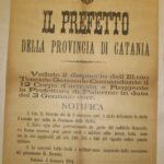 Editto 1894 Catania fasci siciliani