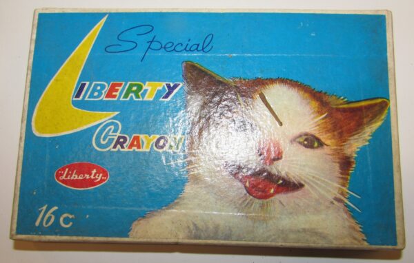 ONFEZIONE 16 MATITE COLORATE Liberty Crayon anni 50